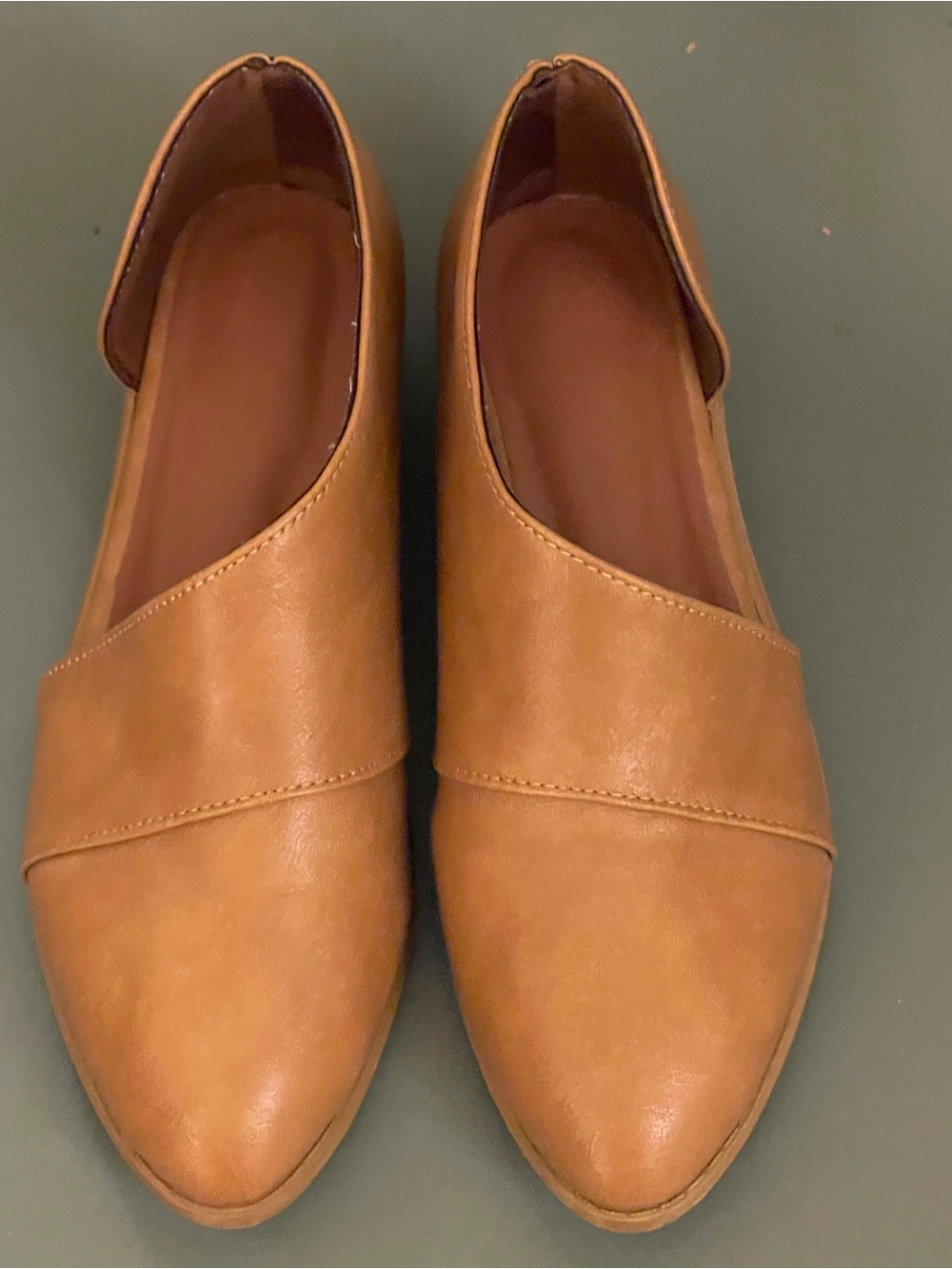 Women’s Tan Slip-On Pointed Loafers — Everyday Classic